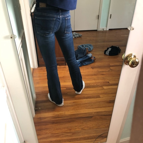 American Eagle Dark Wash Flared Jeans - Picture 3 of 4